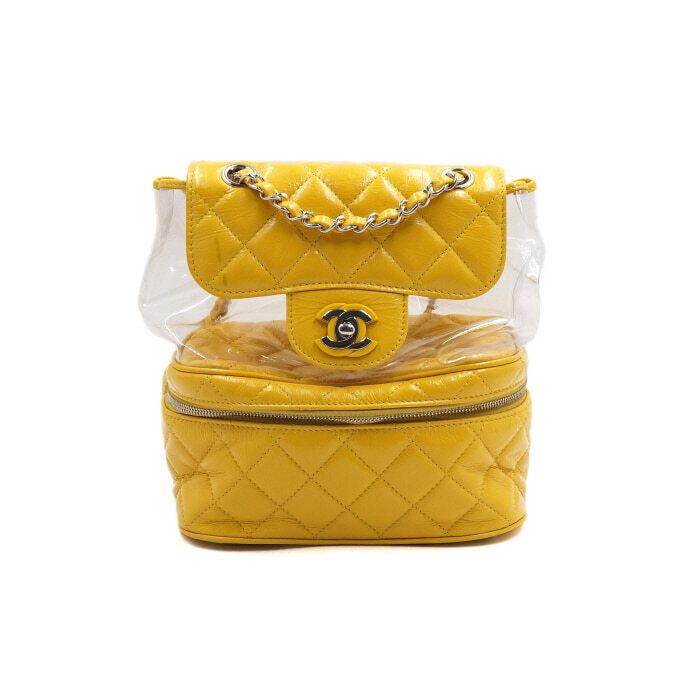 Chanel Backpack – PVC – Yellow