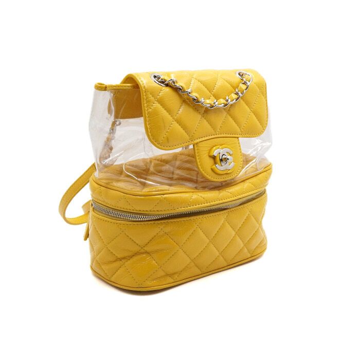Chanel Backpack – PVC – Yellow