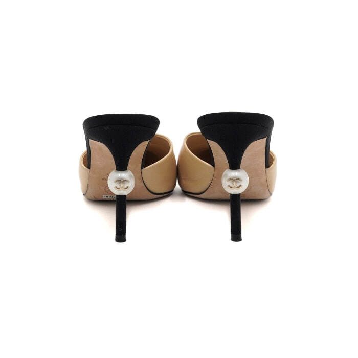 Chanel Mule – Goatskin Leather – Beige