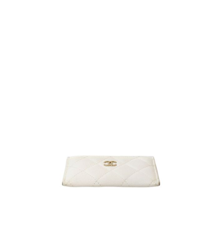 Chanel Card Holder – Caviar Leather – White