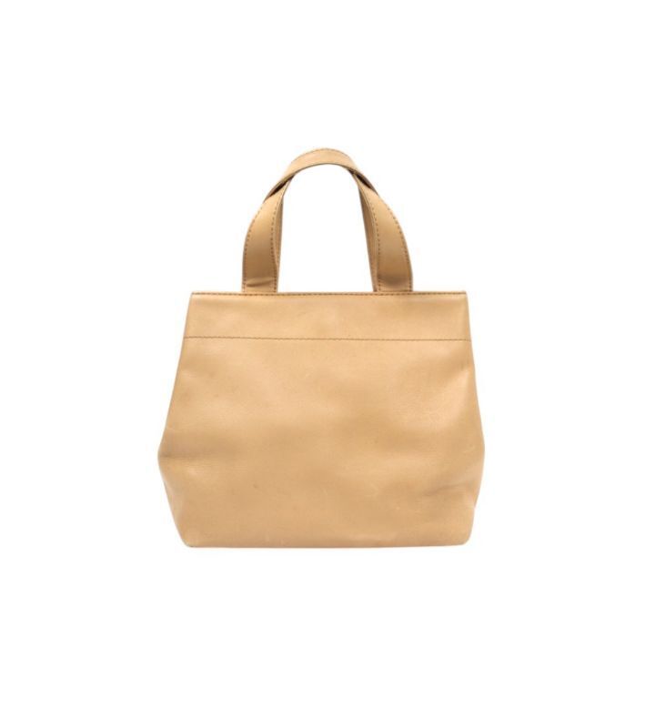 Chanel Shoulder Bag – Calfskin Leather – Beige – Gold Hardware