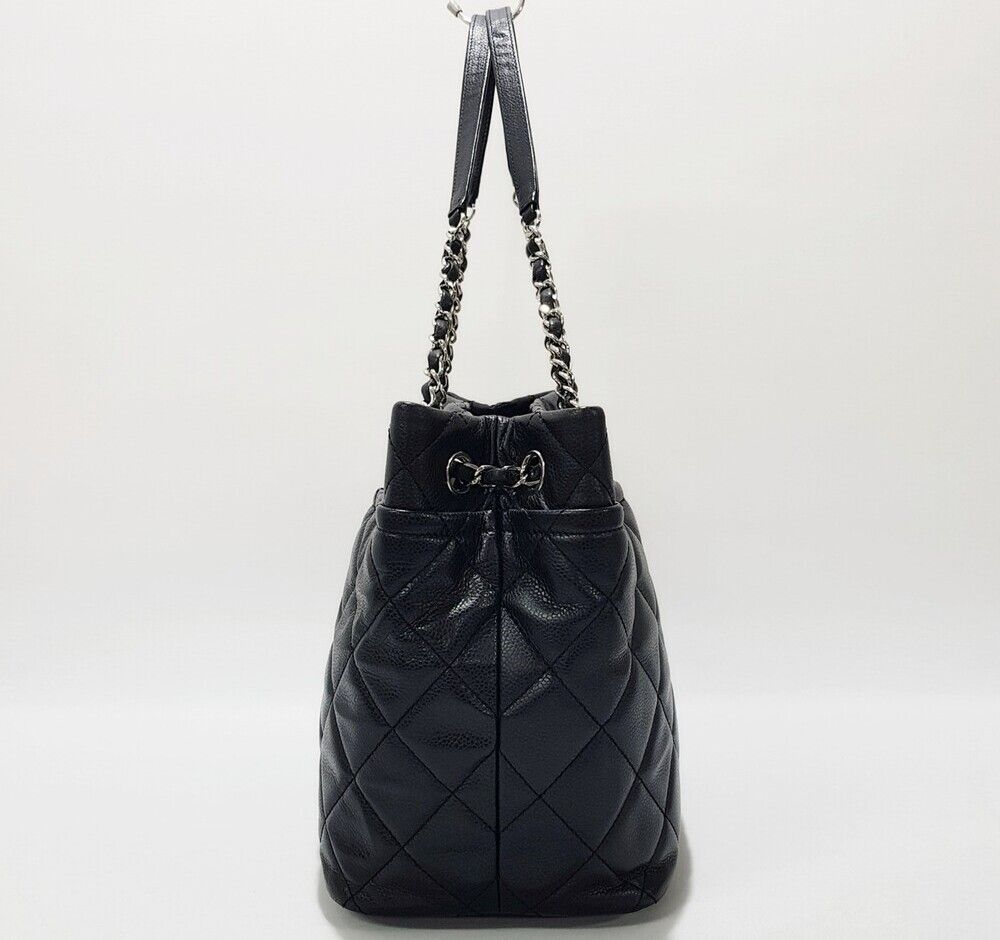 Chanel Chain Shoulder Bag – Caviar Leather – Black – Gold Hardware