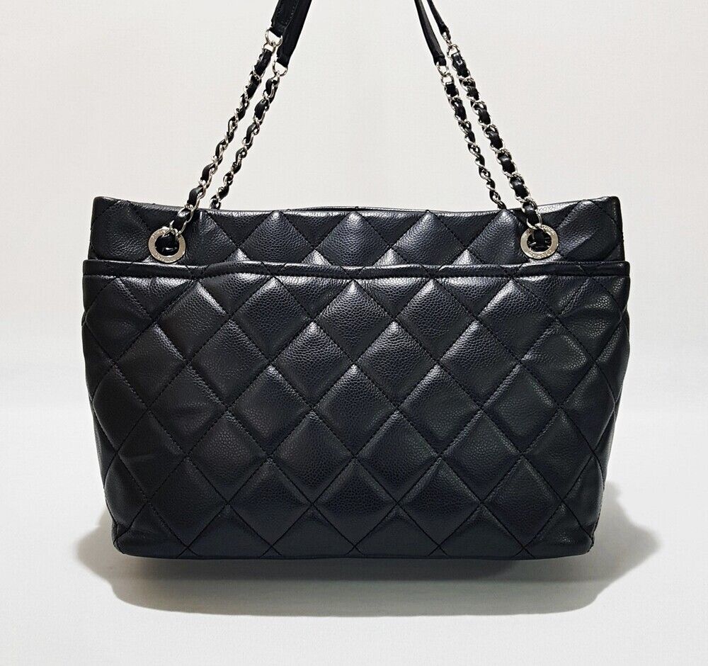 Chanel Chain Shoulder Bag – Caviar Leather – Black – Gold Hardware