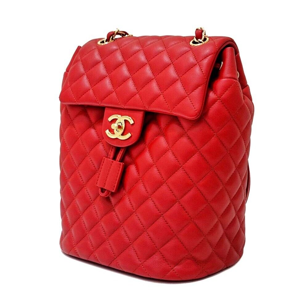 Chanel Urban Spirit Backpack – Lambskin Leather – Red