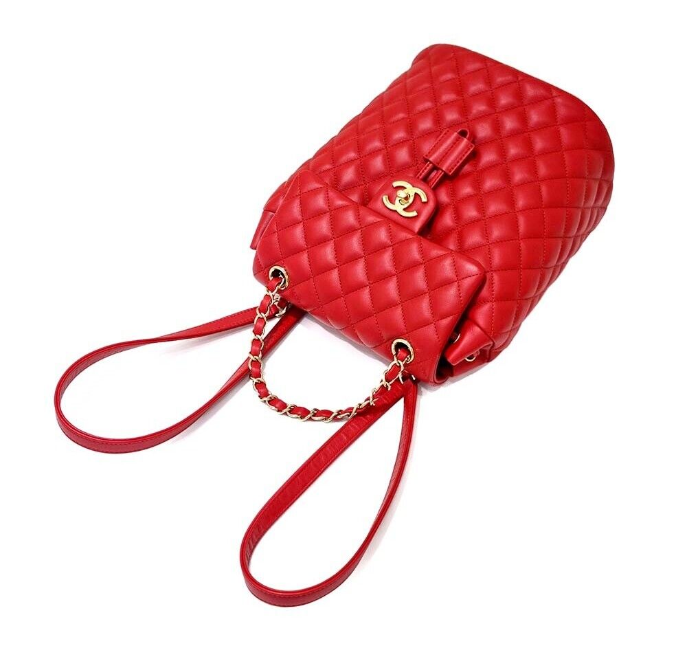 Chanel Urban Spirit Backpack – Lambskin Leather – Red