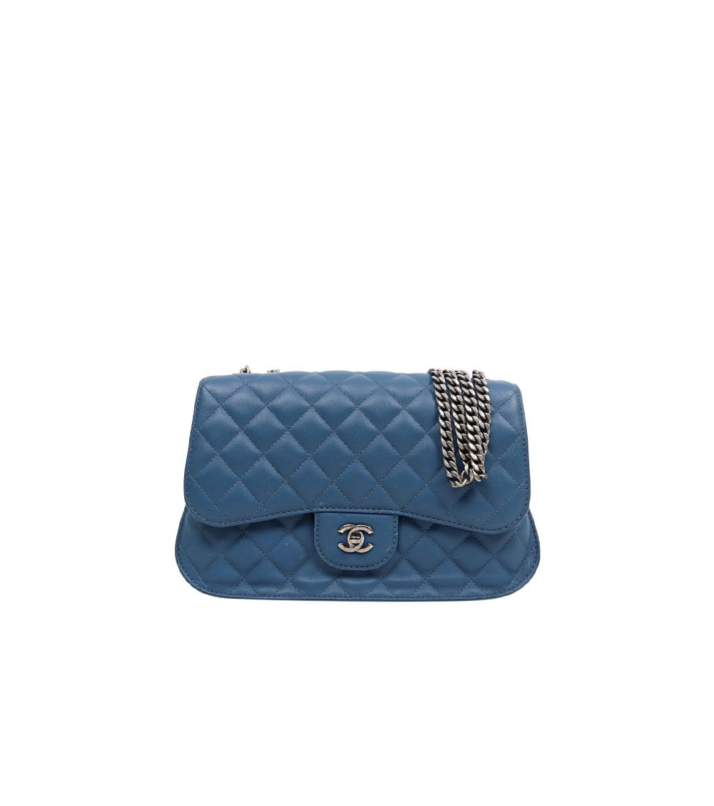 Navy Flap Chain Shoulder Bag 57918