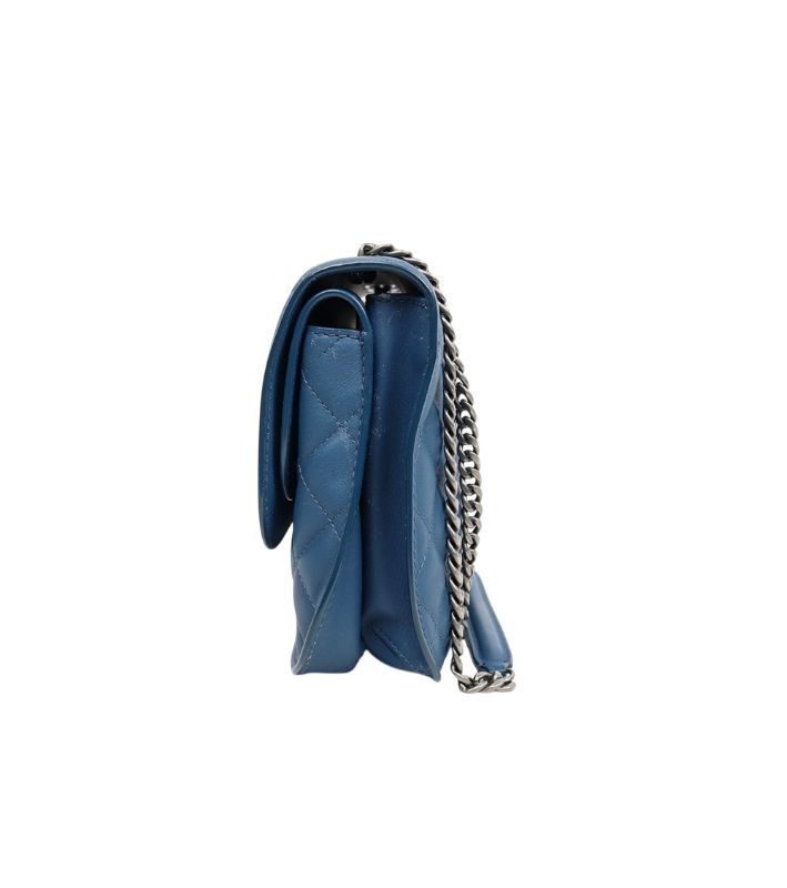 Navy Flap Chain Shoulder Bag 57918