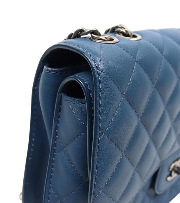 Navy Flap Chain Shoulder Bag 57918